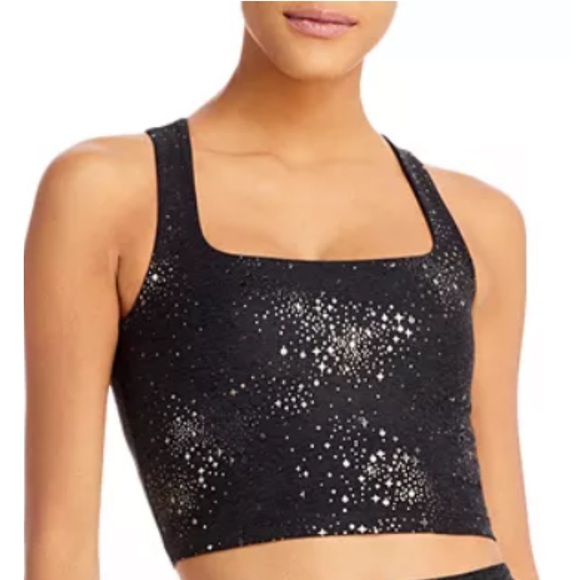 Beyond Yoga Tops - Beyond Yoga Darkest Night Star Crop Top
